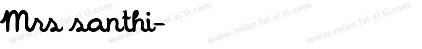 Mrs santhi字体转换